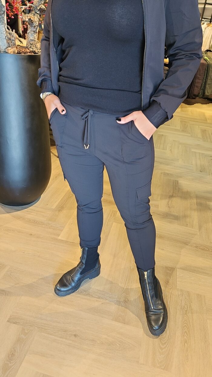 Mi Piaci CARGO BROEK zwart