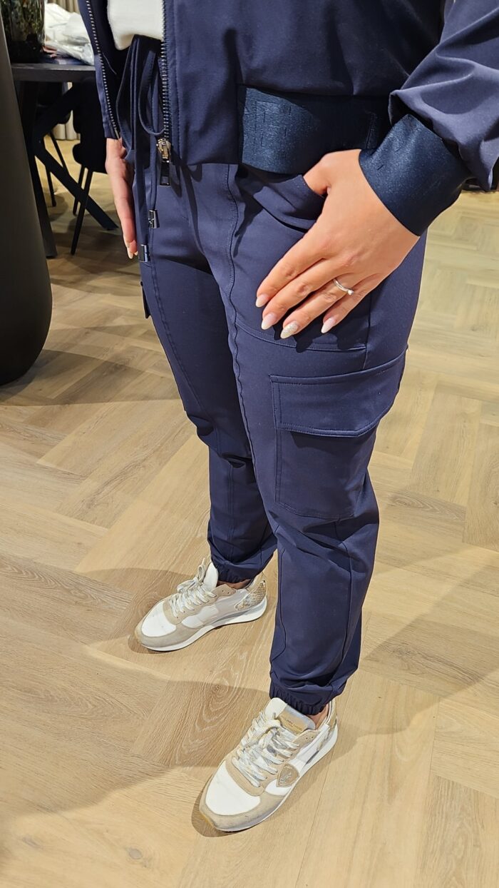 Mi Piaci cargobroek navy