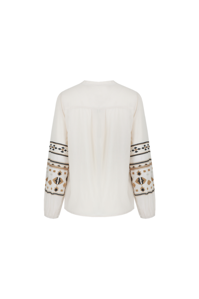 C&S Cascade blouse sand - Afbeelding 4