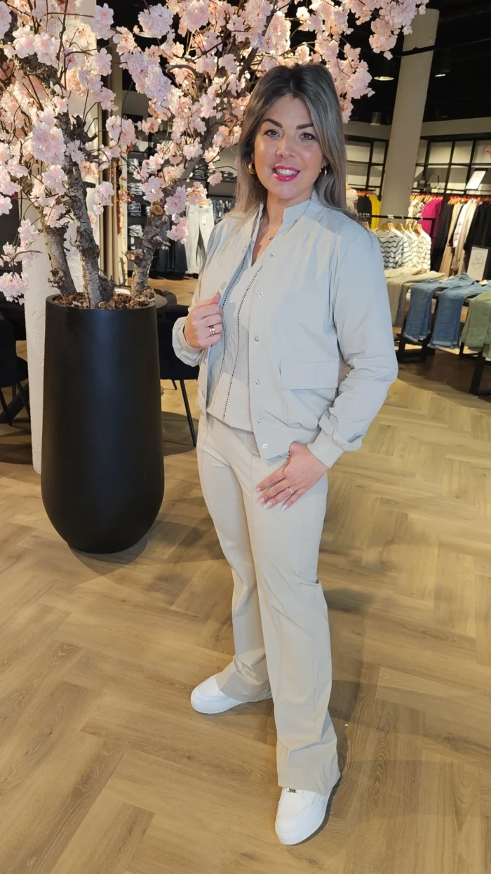 Triple Nine broek flared Beige - Afbeelding 3