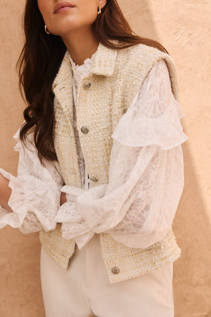 C&S Amalee blouse Off white