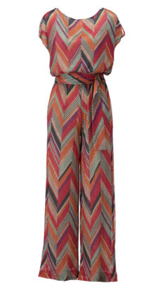 Kdesign A253 Jumpsuit met lurex en design