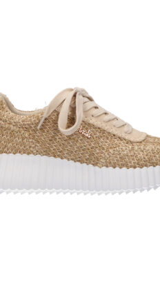 LA Strada sneaker beige gold
