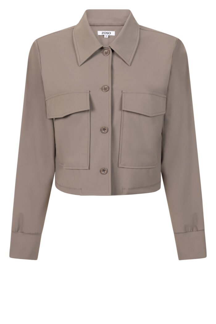 Zoso Alexia jacket taupe - Afbeelding 2