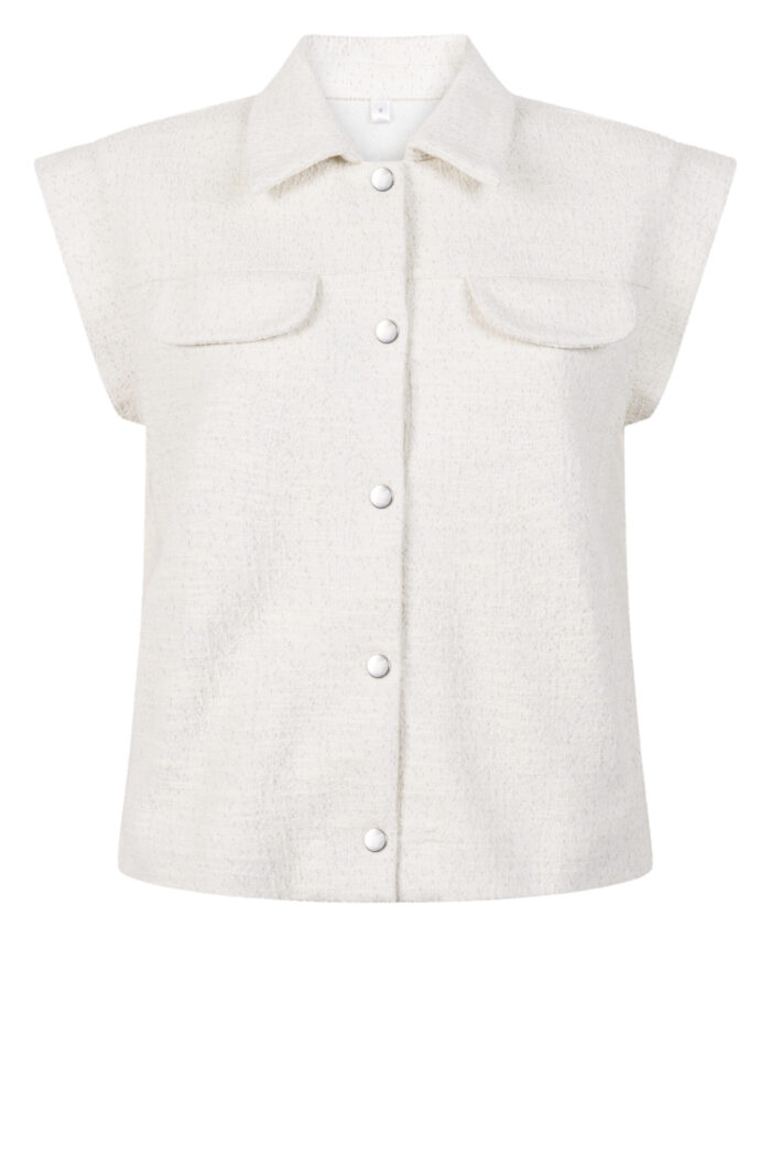 Zoso Josine Gilet off white - Afbeelding 3