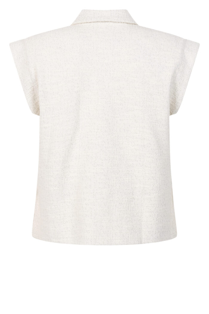Zoso Josine Gilet off white - Afbeelding 4
