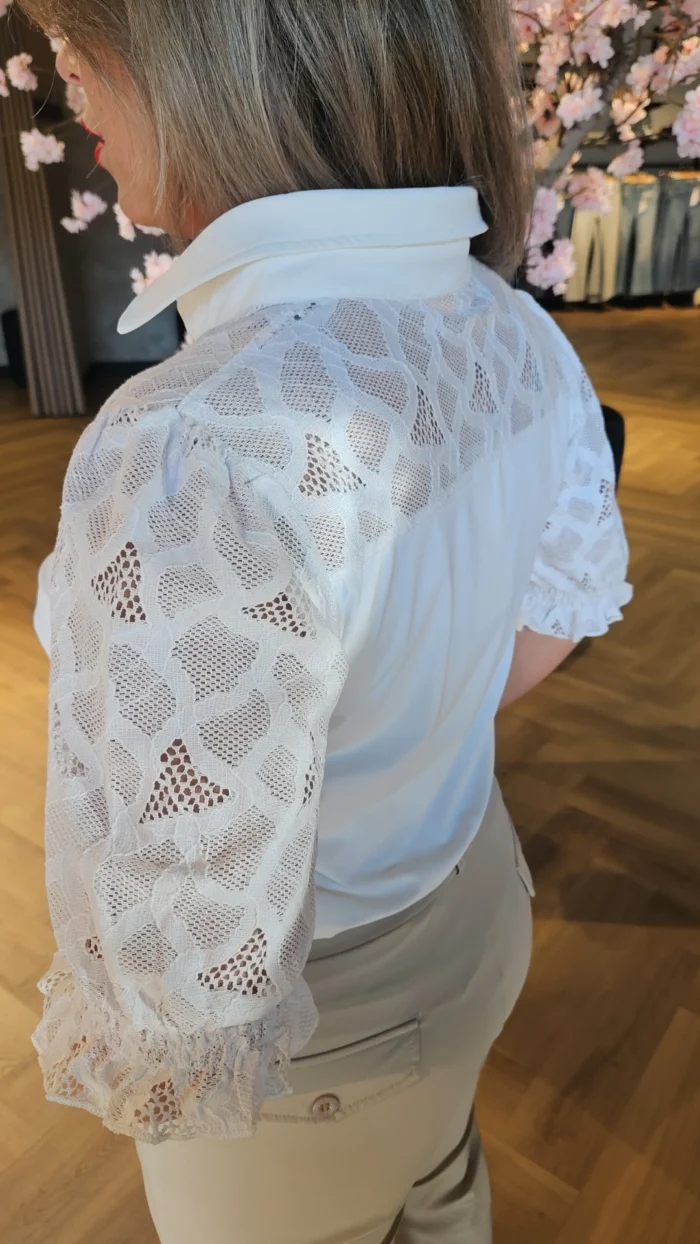 Triple Nine Top Lace off white - Afbeelding 3