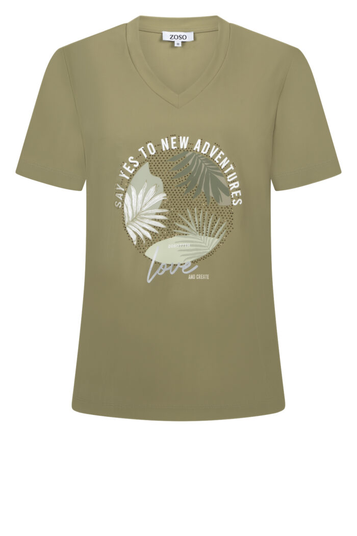 Zoso Isa travel t-shirt green