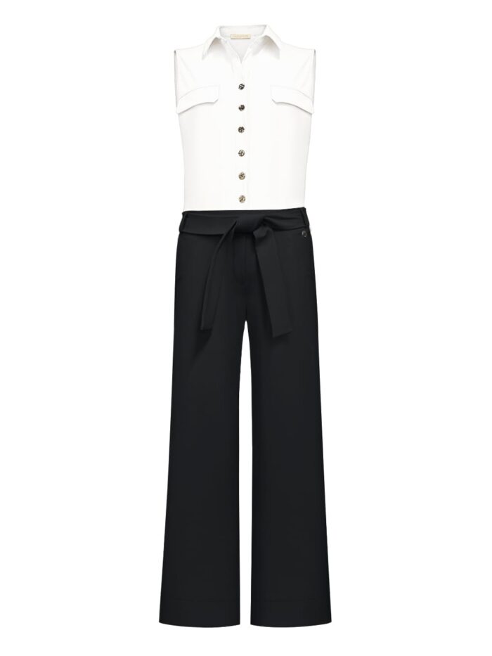 Triple Nine Jumpsuite off white zwart