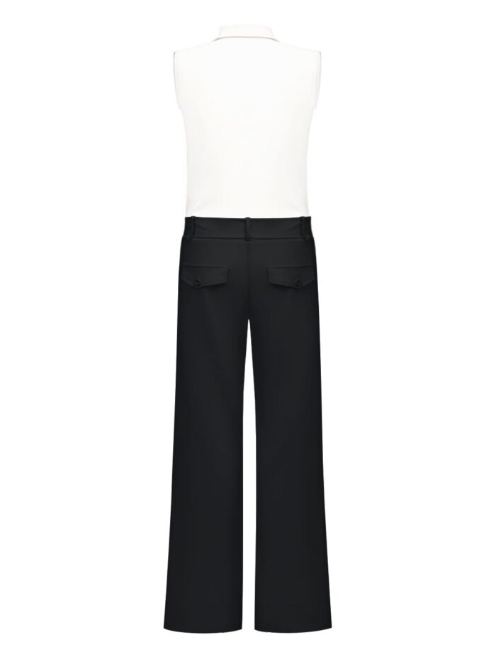 Triple Nine Jumpsuite off white zwart - Afbeelding 2