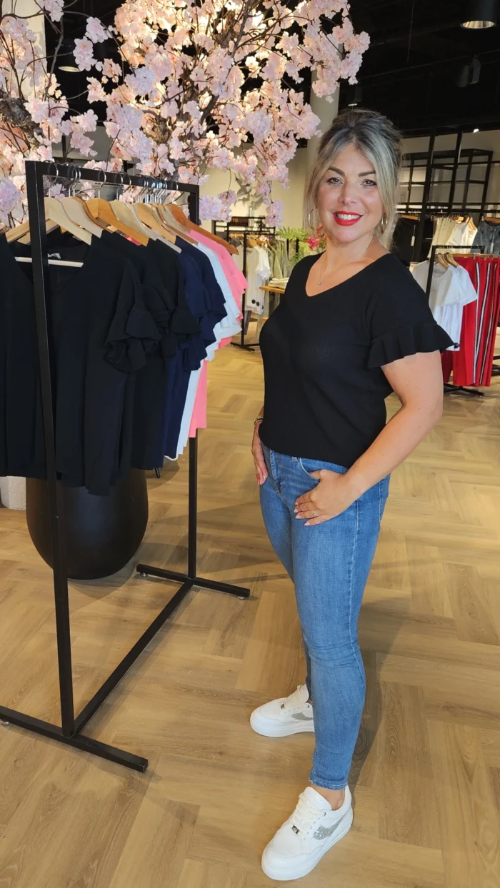 Triple nine Ana top zwart