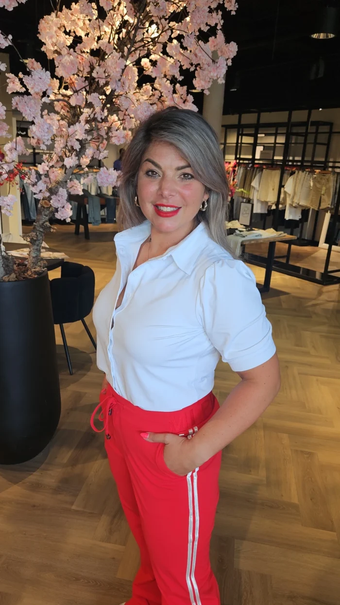 Mi Piaci Blouse pofmouw off white - Afbeelding 2