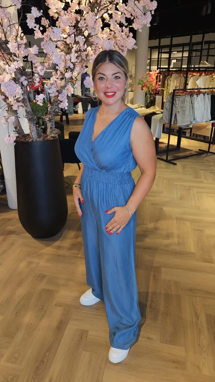 Jumpsuit Jeans Blauw