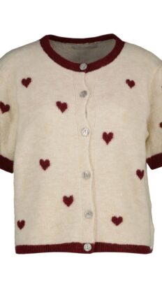 Amelie Bastogne vest bordeaux