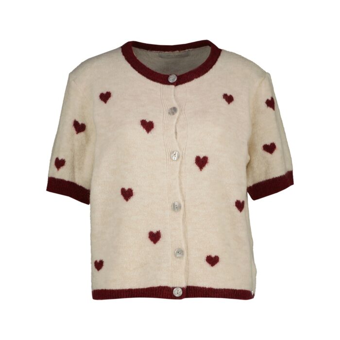Amelie Bastogne vest bordeaux
