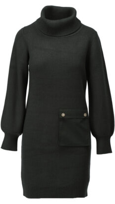 Kdesign B843 jurk met rollkraag groen