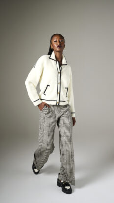 Kdesign B846 cardigan met knoop