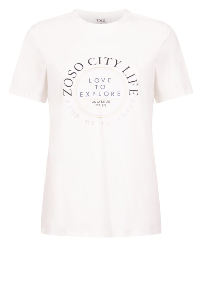 Zoso Selma shirt met navy