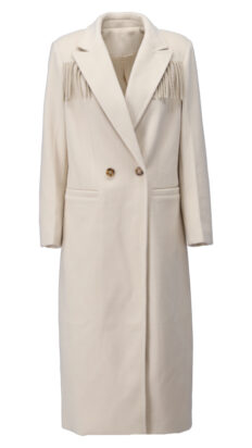 Kdesign B901 mantel met franjes cream