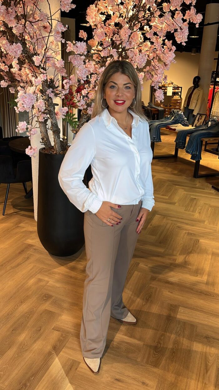 Zoso travel blouse Esmee off white