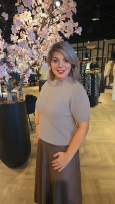 Triple nine Alpaca trui taupe