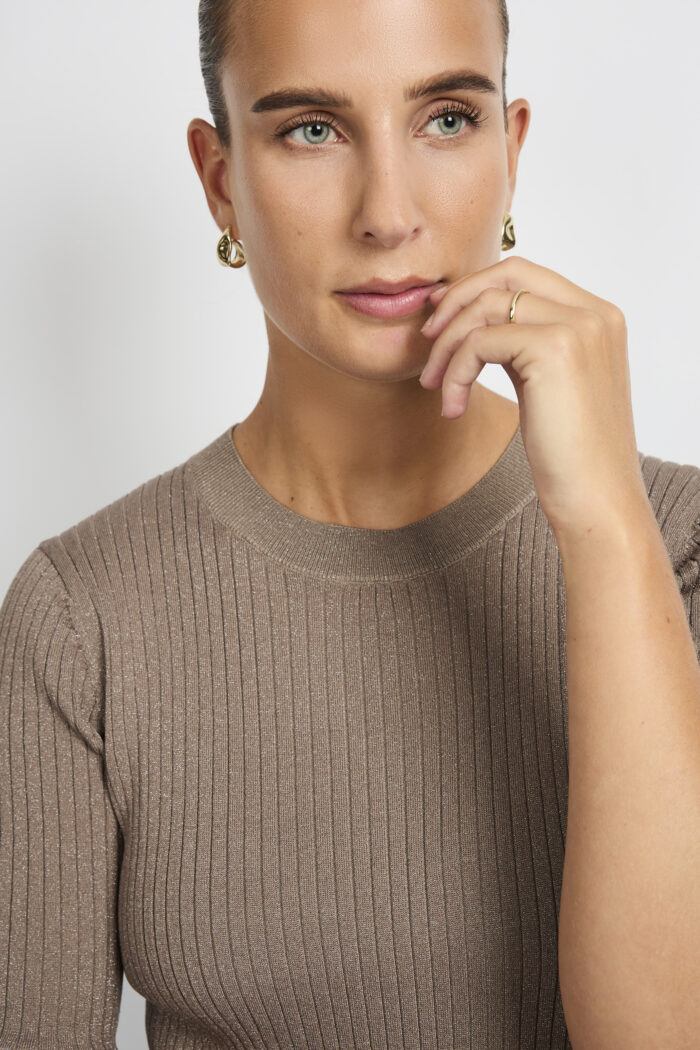 C&S Anne knit pull bronze - Afbeelding 3