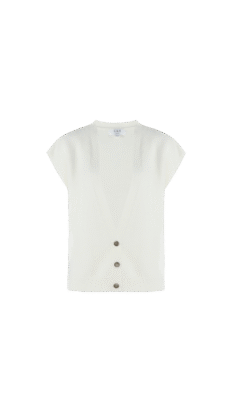 C&S Vivian gilet wol wit