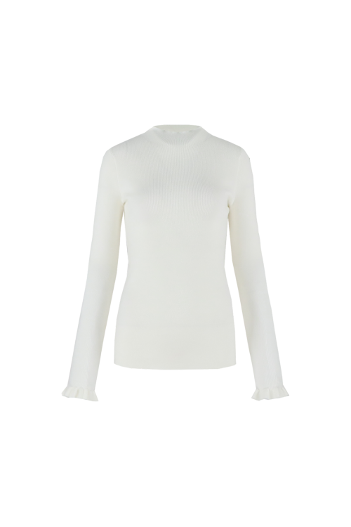 C&S Astrid knit pullover wit