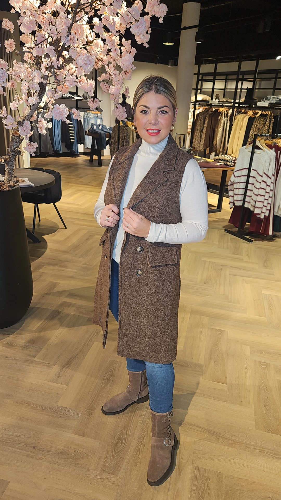 Senorita gilet met knopen knopen