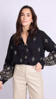C&S Lynette blouse zwart