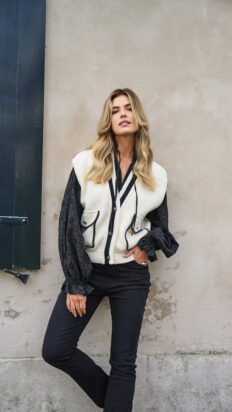 C&S Lies blouse zwart