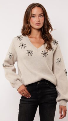 Gmaxx Parisa sweater wood ash