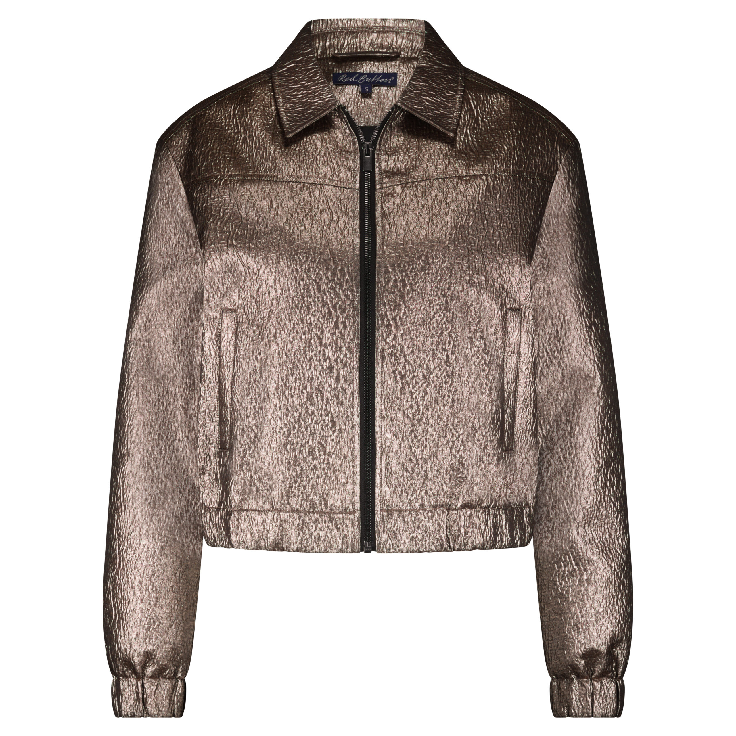 Red Button Bomber metallic coppergold - Afbeelding 3