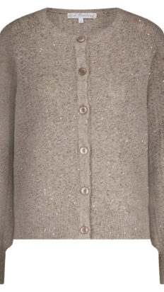Red Button Cardigan Sparkle ajour truffle