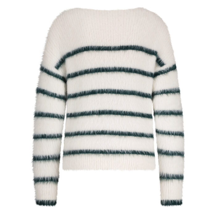 Red Button Fuzzy sweater stripe pine - Afbeelding 2