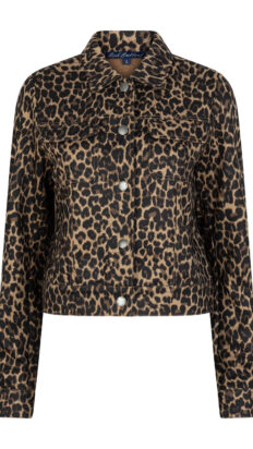 Red Button Jacket Leopard