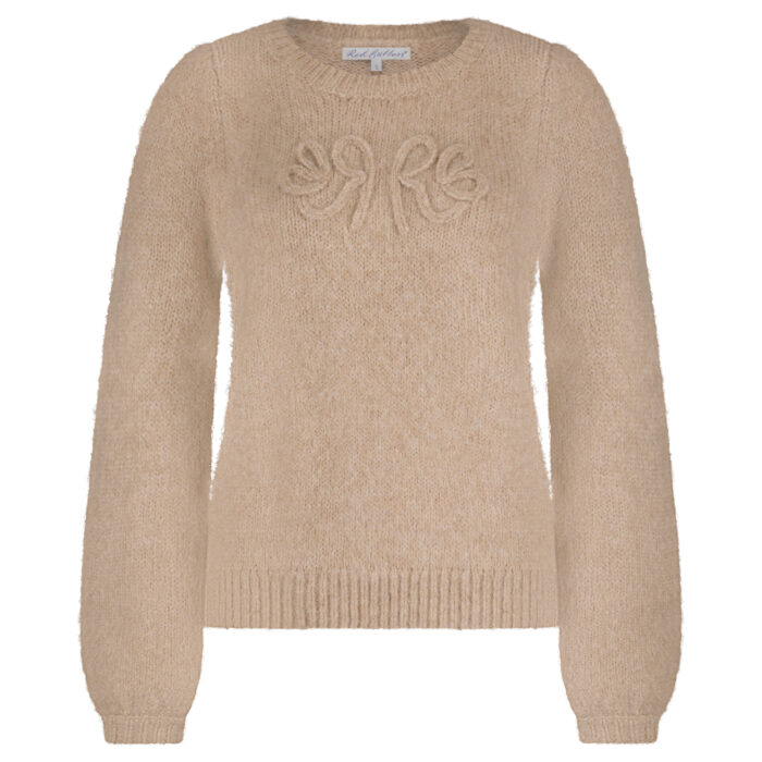 Red Button Sweater RB logo almond - Afbeelding 2