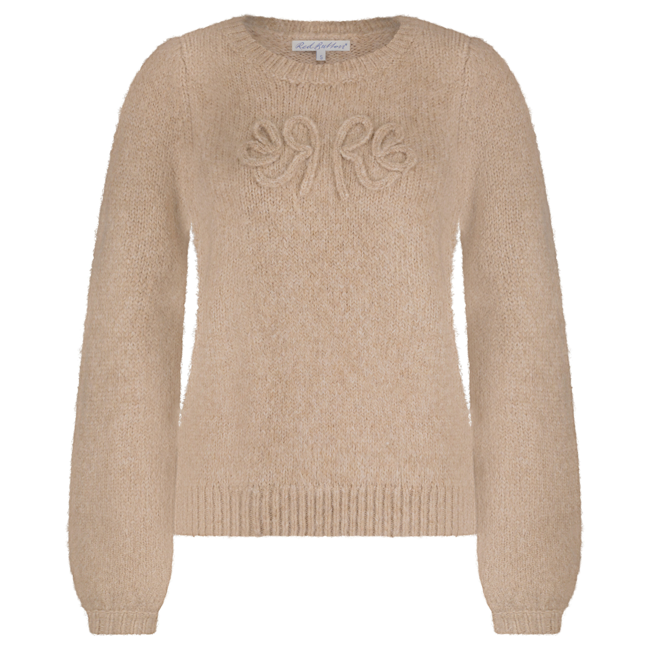 Red Button Sweater RB logo almond - Afbeelding 2