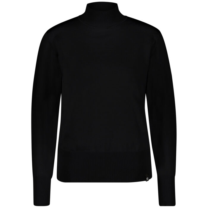 Red Button Turtleneck zwart