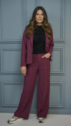 Zoso Beau travel broek bordeaux