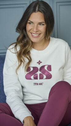 Zoso Linda sweater off white bordeau