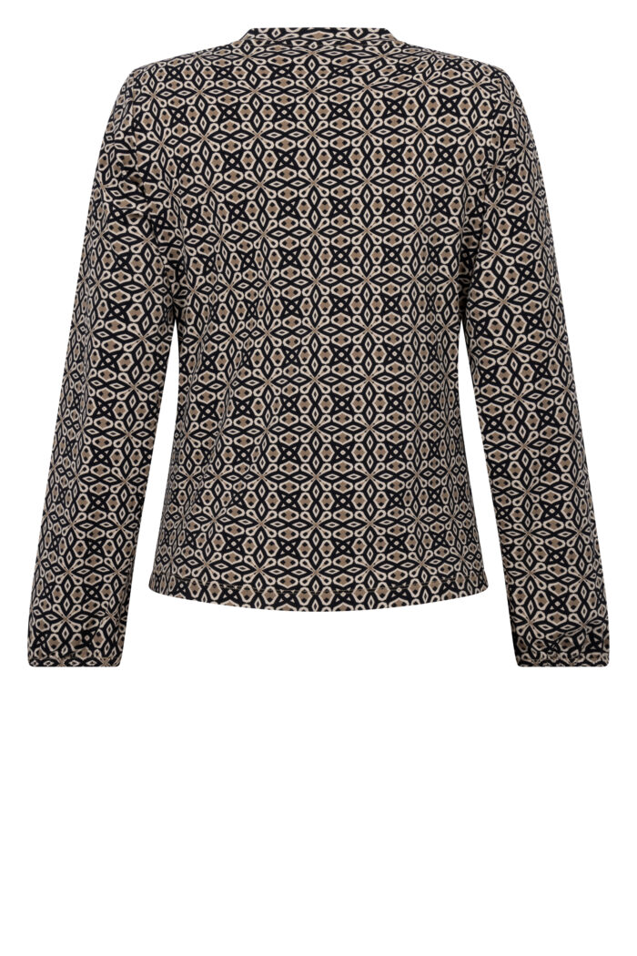 Zoso Vanessa top black camel - Afbeelding 3