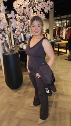 Mi Piaci top hemd espresso