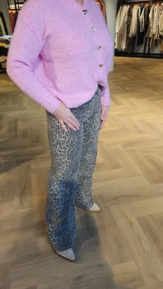 Leopard Wide Leg broek