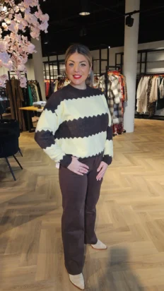 Wide Leg broek bruin