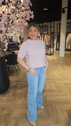 Triple nine Alpaca trui licht roze