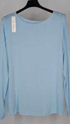 Senorita top met strass blauw