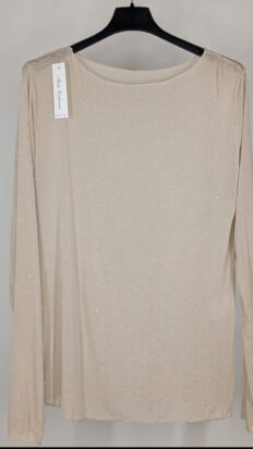 Senorita top met strass beige