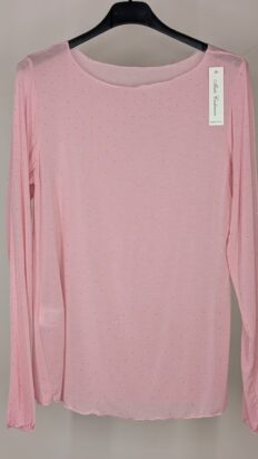 Senorita top met strass roze