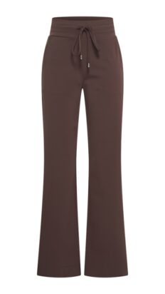 Mi Piace broek straight espresso met strik